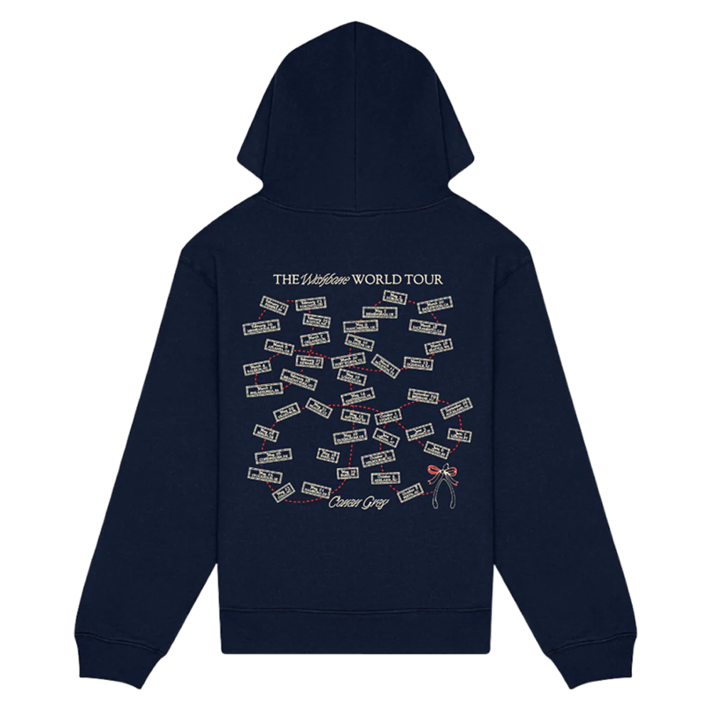 The Wishbone World Tour Navy Hoodie - Image 2